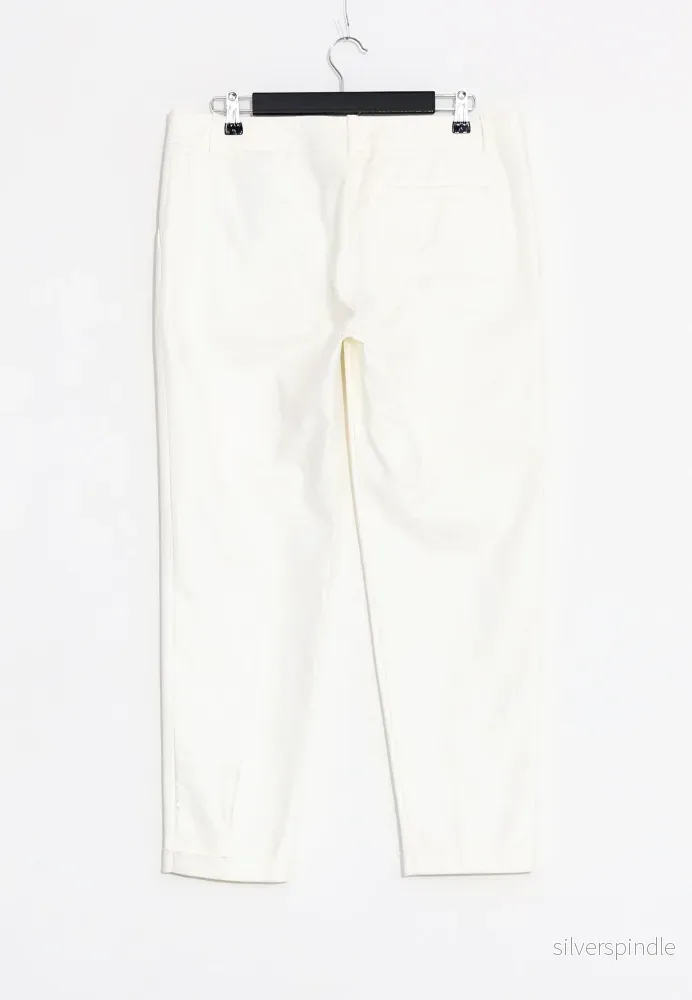 TROUSERS WITH BELT - Vit - Bild 2
