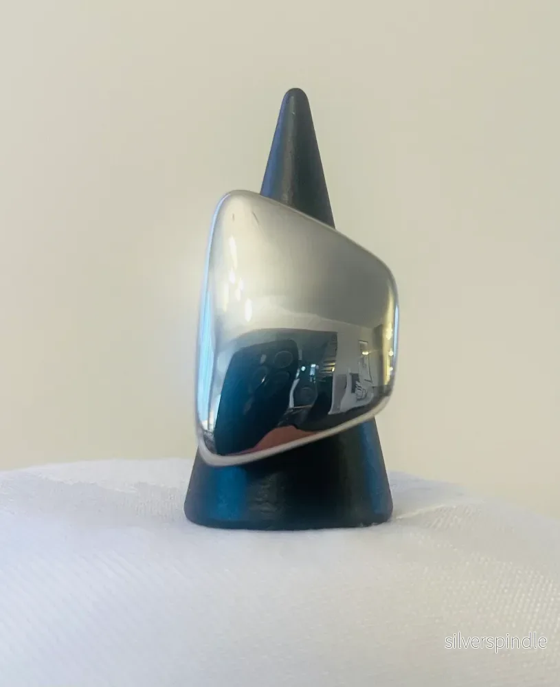 Sleek Square silver Ring - Bild 2