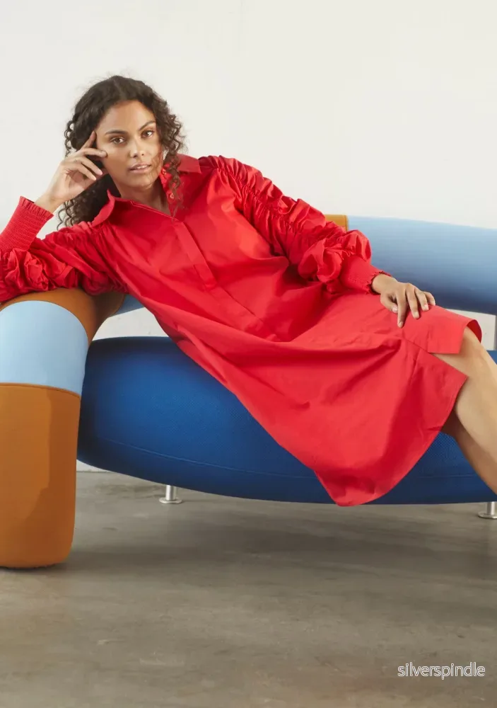 Sigga Deco Dress – Fresh Red Sigga Deco Dress – Fresh Red
