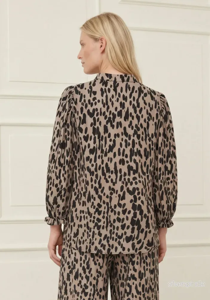 Ane Loose Blouse - Black Drops - Bild 3