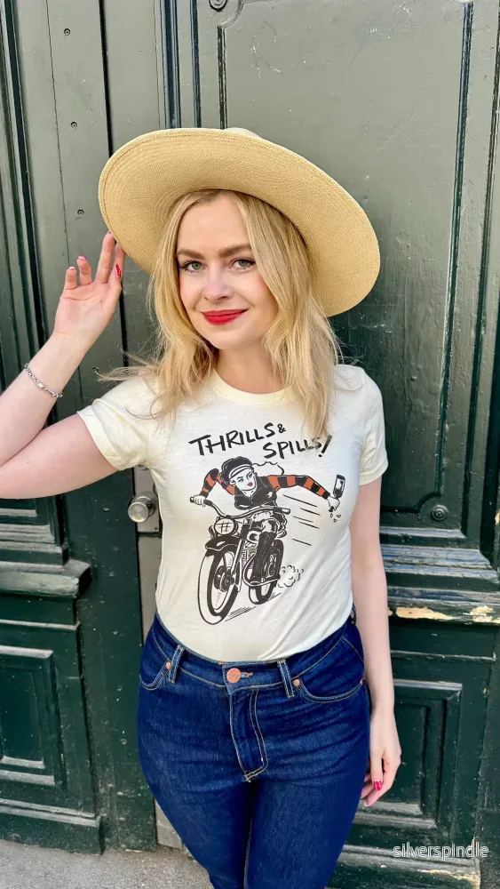 T-shirt i 1950-talsstil - Thrills & Spills - Bild 2