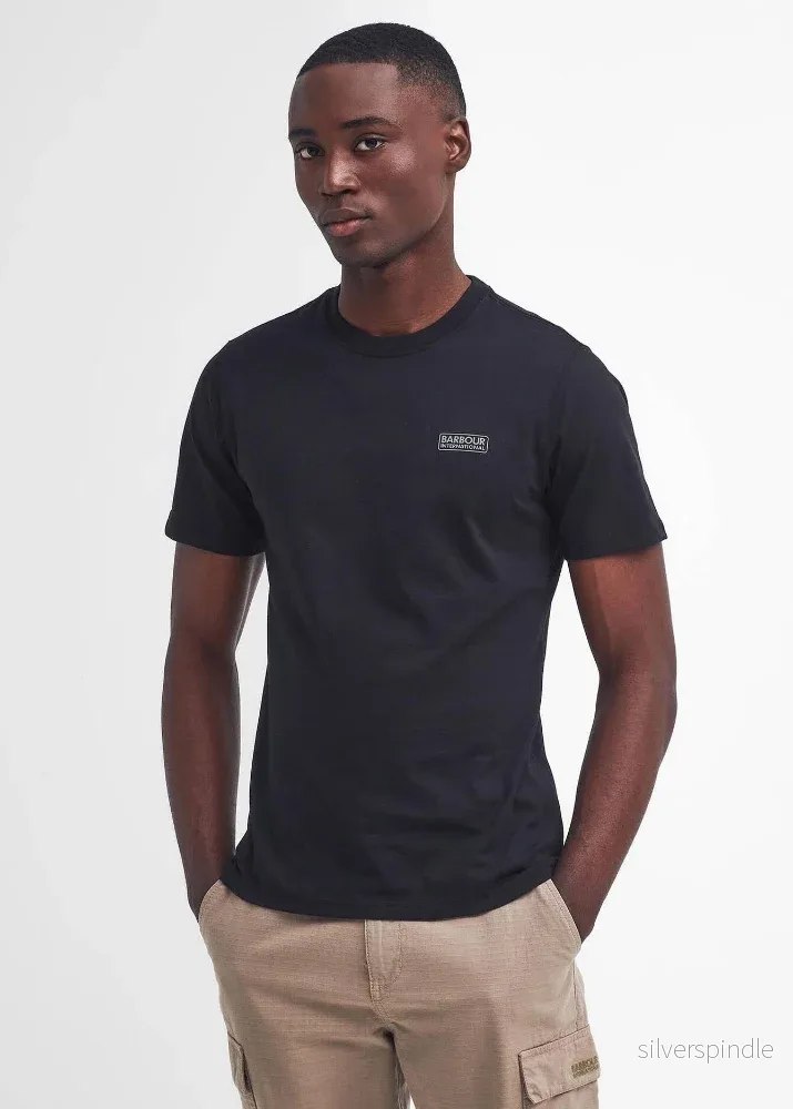 Barbour Intl Small Tee Logo Black