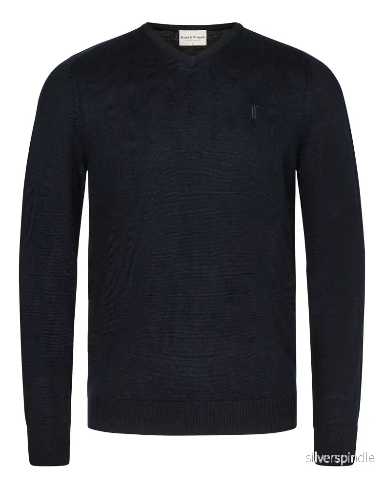 BS Uranus Regular Fit Stickat - Navy