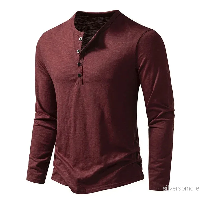 Oliver | Modern Slim Fit Långärmad Henley Tröja Oliver | Modern Slim Fit Långärmad Henley Tröja