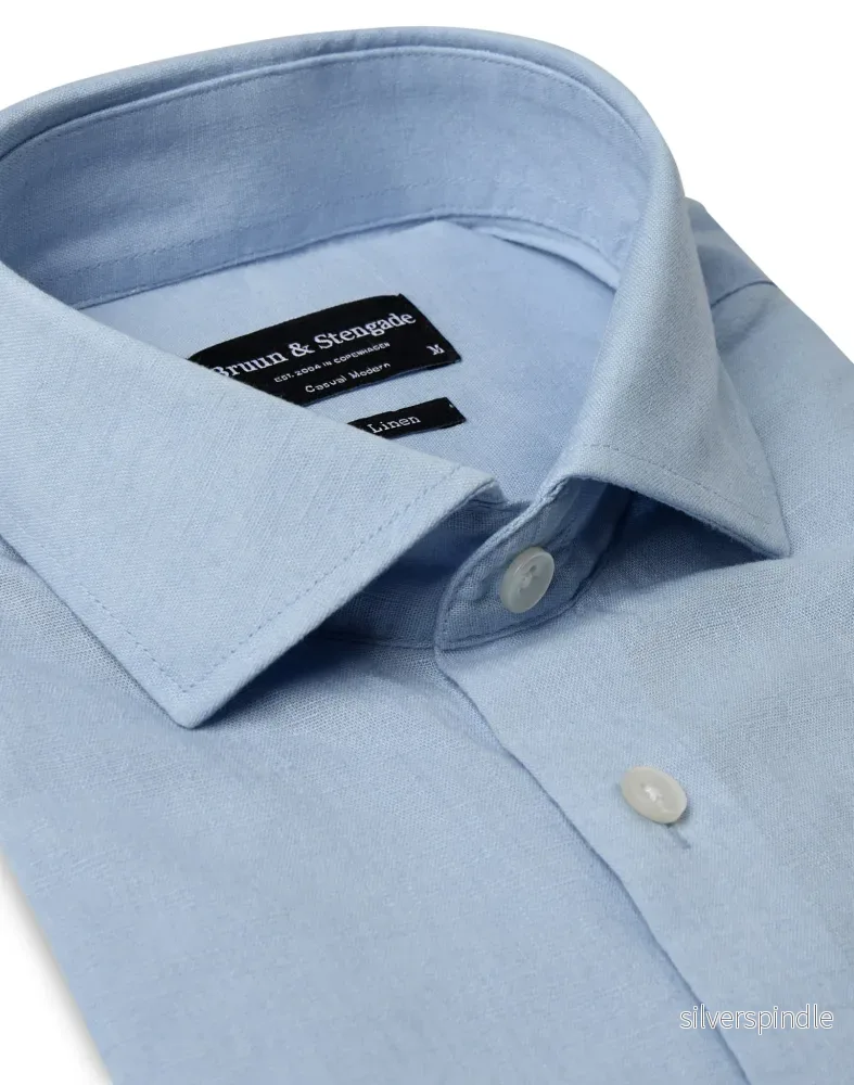 BS Lott Casual Modern Fit Skjorta - Light Blue - Bild 2