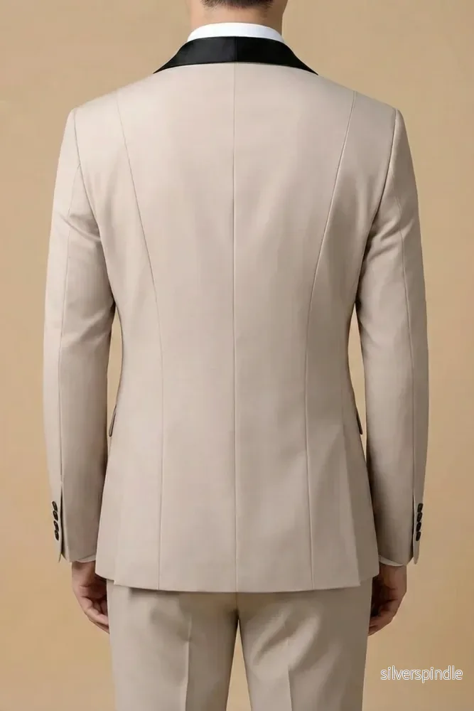 Elegant Tredelad Kostym Herr med Slim Fit och Skräddarsydd Design | Perfekt för Bröllop och Formella Tillfällen - Bild 2