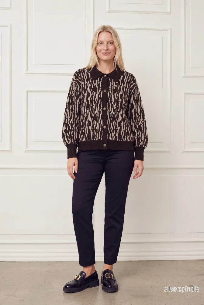 Joa Pattern Cardigan - Brown Flow - Bild 3