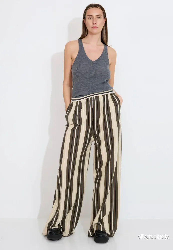 STRIPED TROUSERS – Flerfärgad