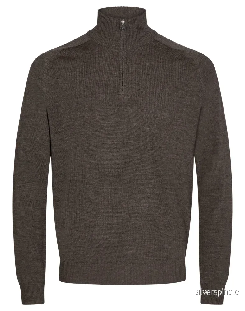 BS Gulbis Regular Fit Stickad tröja - Brown