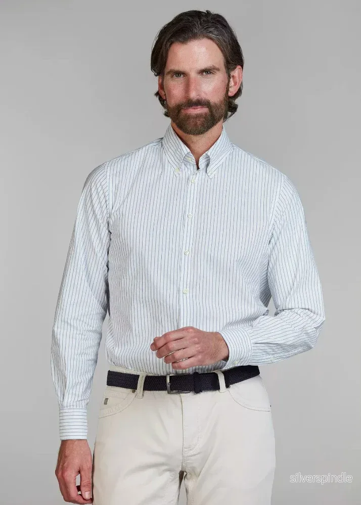 Hansen & Jacob Coastal Stripe Shirt White