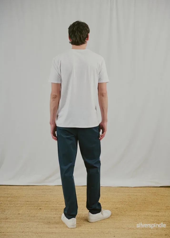 BS Nazim Regular Fit Chinos - Navy - Bild 2
