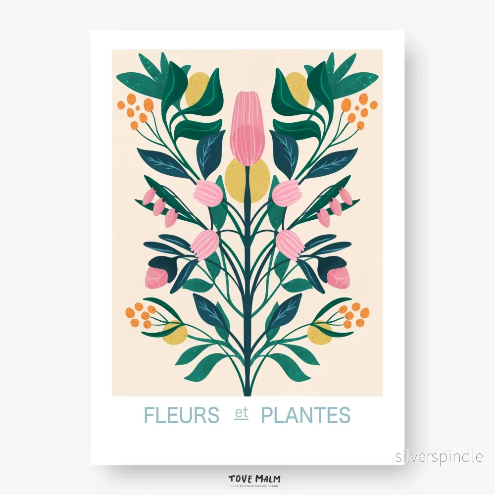 Fleurs et Plantes Poster – Flower Market Blomsterkonst för Ditt Hem - Bild 2