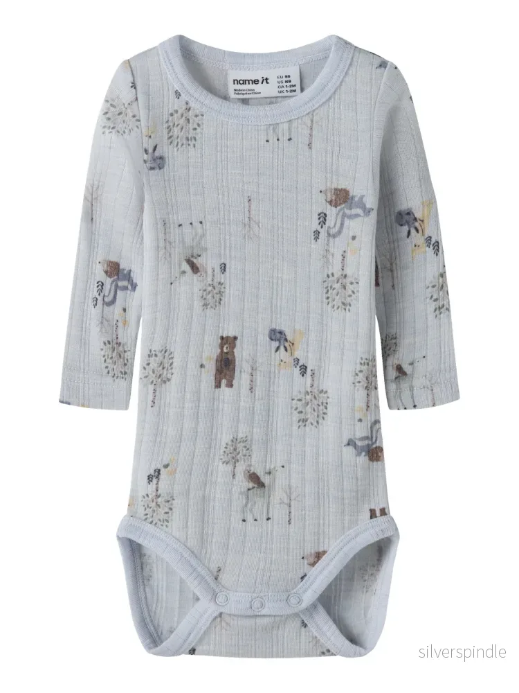 Wang 100% Merinoull Body Med Skogsdjur