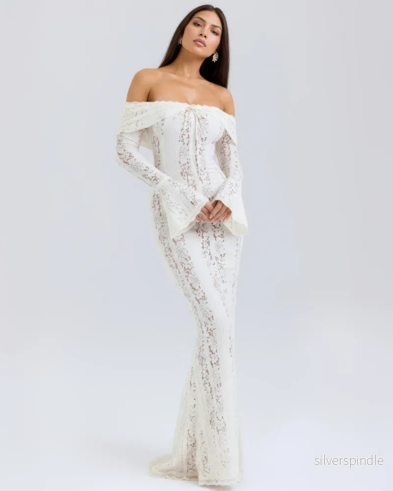 Sophia | Dramatic Off-Shoulder Maxiklänning - Bild 3