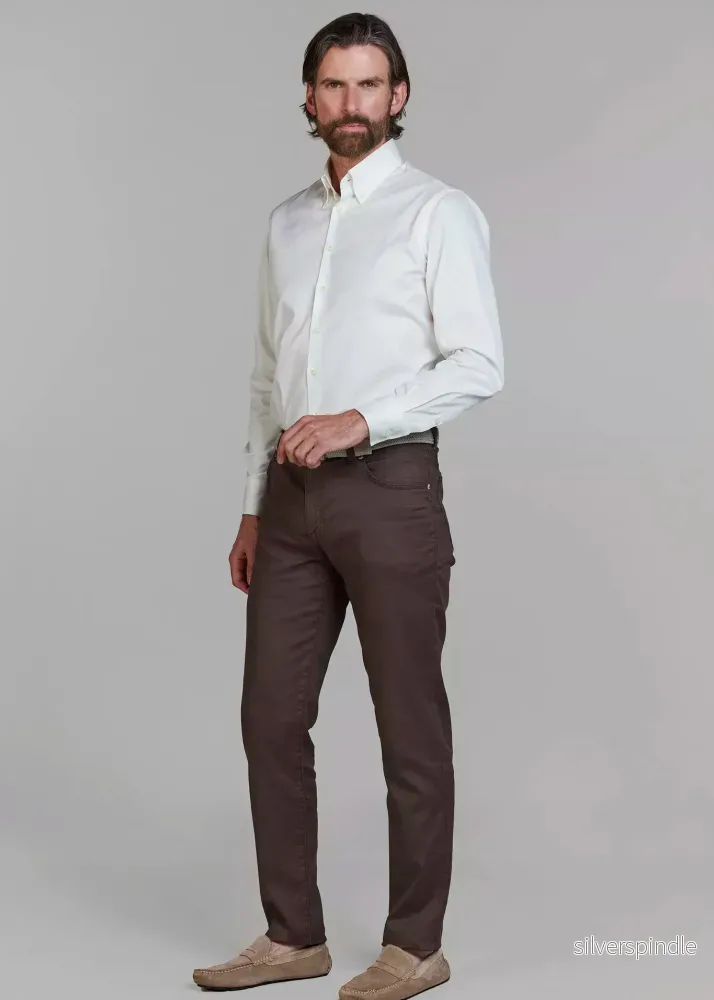 Hansen & Jacob 5-pkt Linen Blend Dark Brown - Bild 2