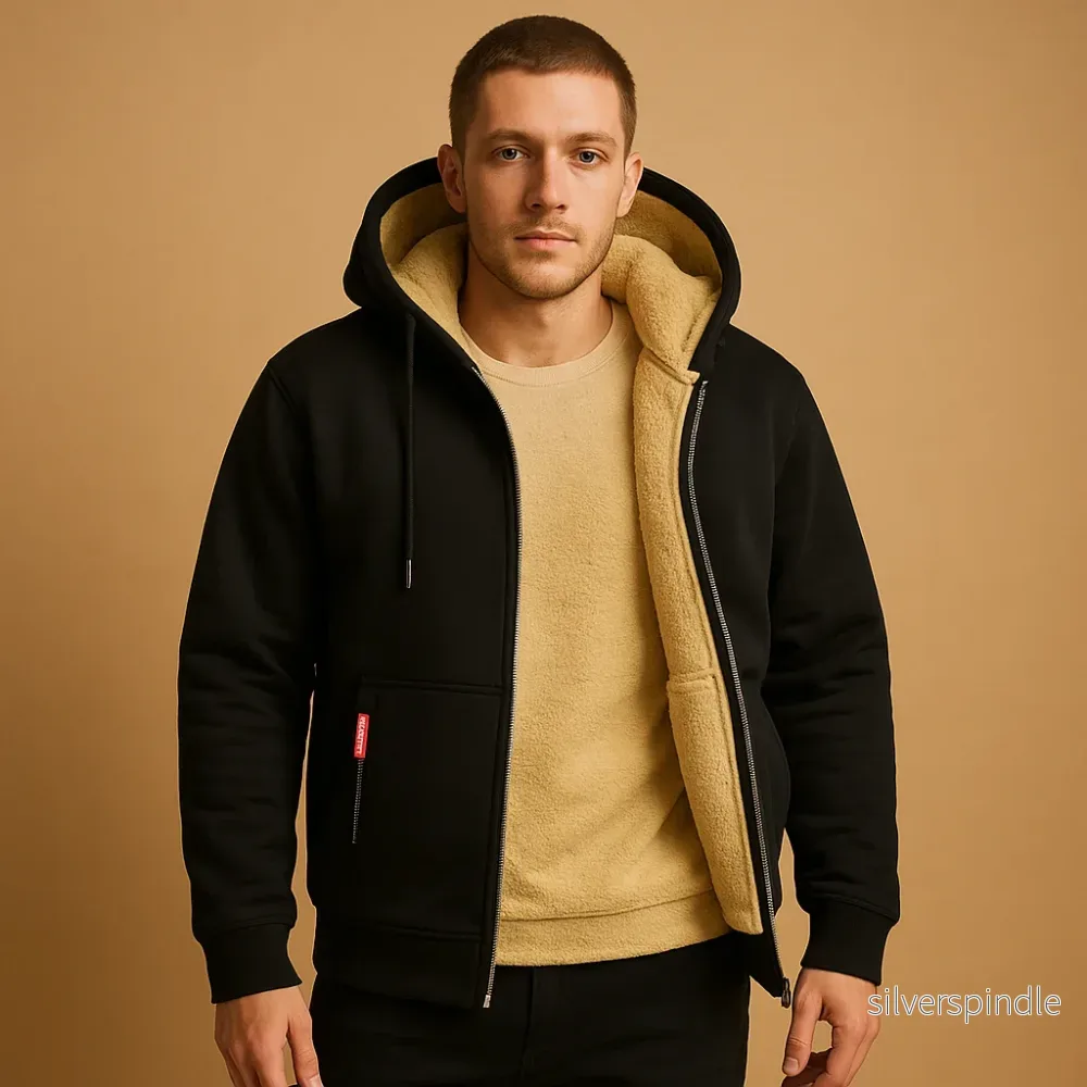 Mångsidig Herrkofta | Zip-up Cardigan med Mjuk Stickad Struktur | Avslappnad Passform för Vardagsbruk - Bild 3