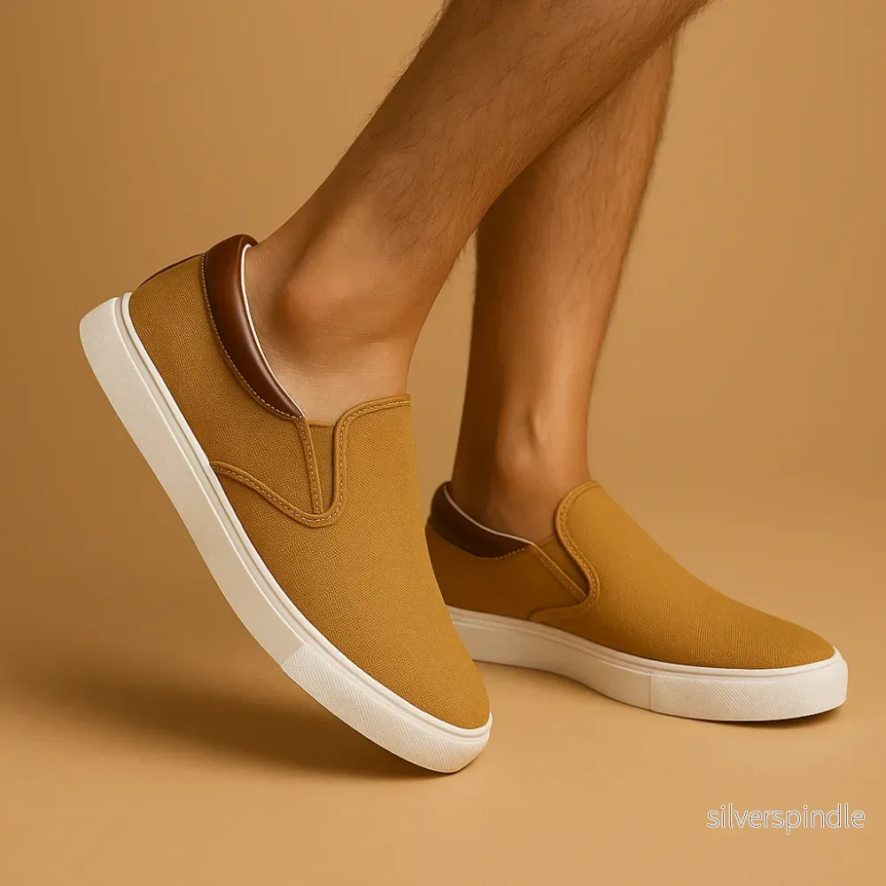 Moderna | Loafers Män med Andningsbar Textil och Vadderad Innersula | Komfortabel Slip-On Design för Varje Tillfälle - Bild 2