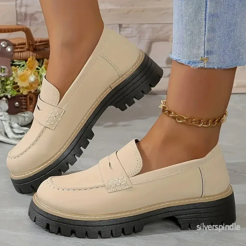 Sophie | Klassiska Eleganta Slip In Skor Dam Med Rund Tå Sophie | Klassiska Eleganta Slip In Skor Dam Med Rund Tå