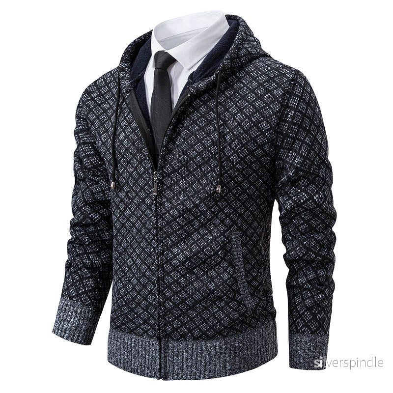 Noah | Slim Fit Kappa Med Huva För Herrar - Perfekt För Övergångsväder - Bild 2