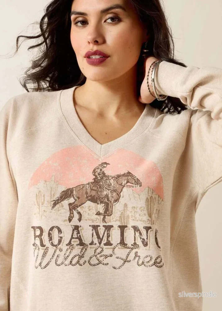 Ariat Victoria Sweatshirt Khaki Heather