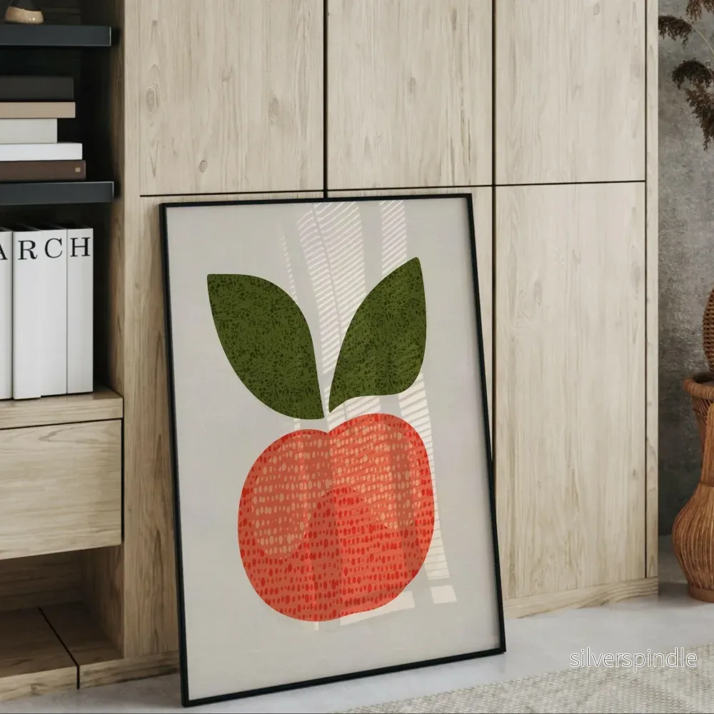 Äppelposter för Barnrum – Grafisk Terrakotta