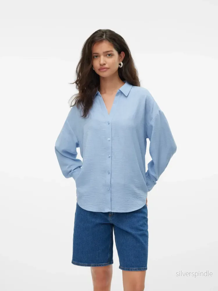 MELANEY QUEENY SHIRT CHAMBRAY BLUE MELANGE - Bild 2