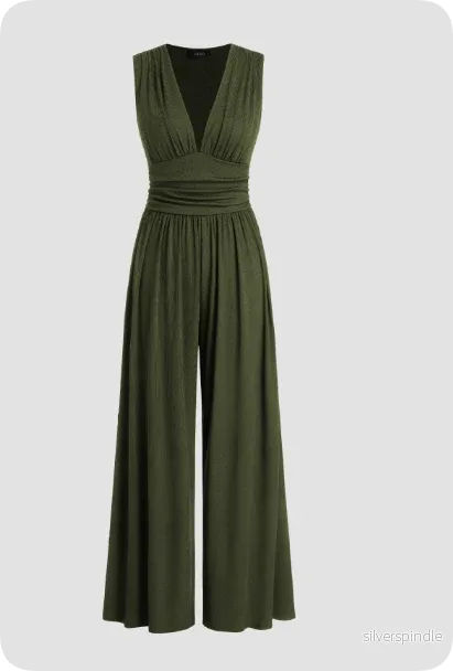 Elegant Jumpsuit för Kvinnor med Smickrande Passform | Ärmlös Design för Stil och Komfort - Bild 3