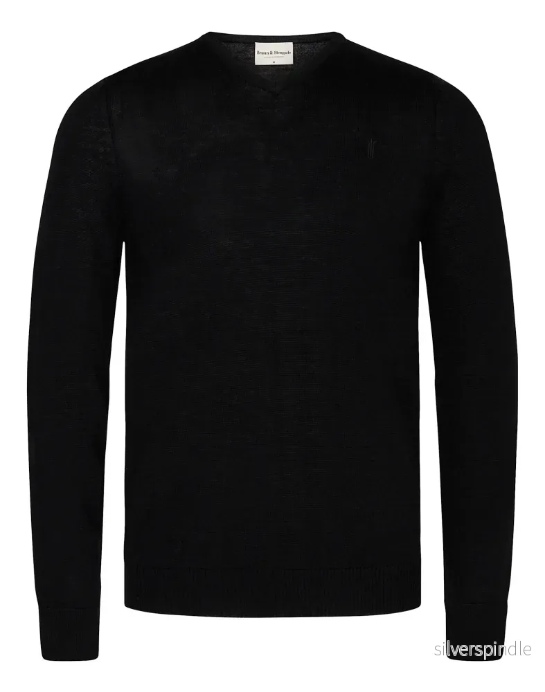 BS Uranus Regular Fit Stickat - Black