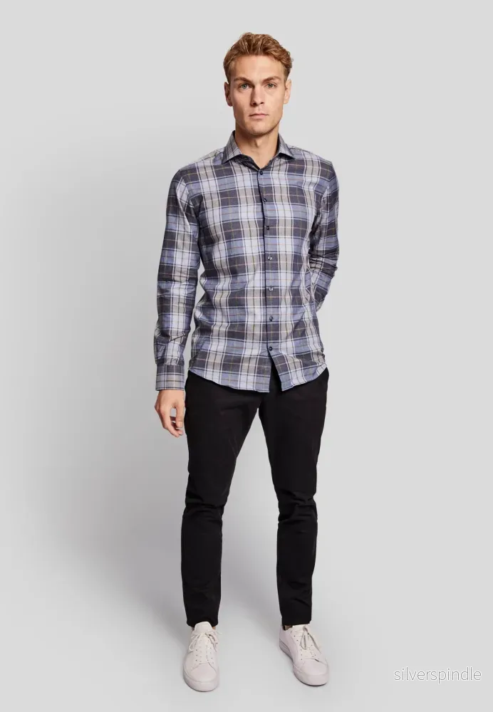 BS Kalas modern fit Skjorta - Blå - Bild 3