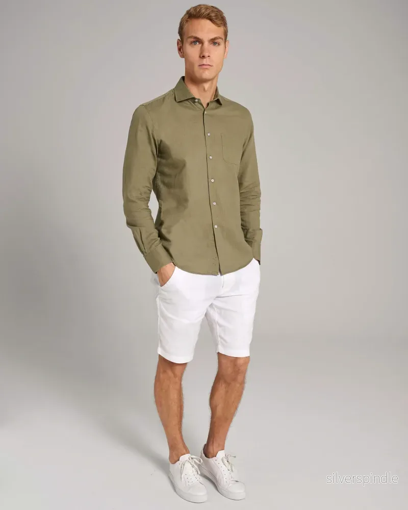 BS Ricciardo Casual Slim Fit Skjorta - Army - Bild 3