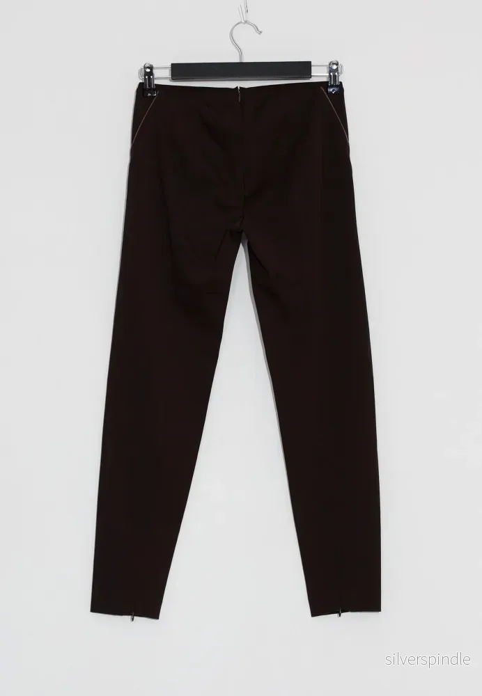 PANTALONE JERSEY COMPATTO - Brun - Bild 2