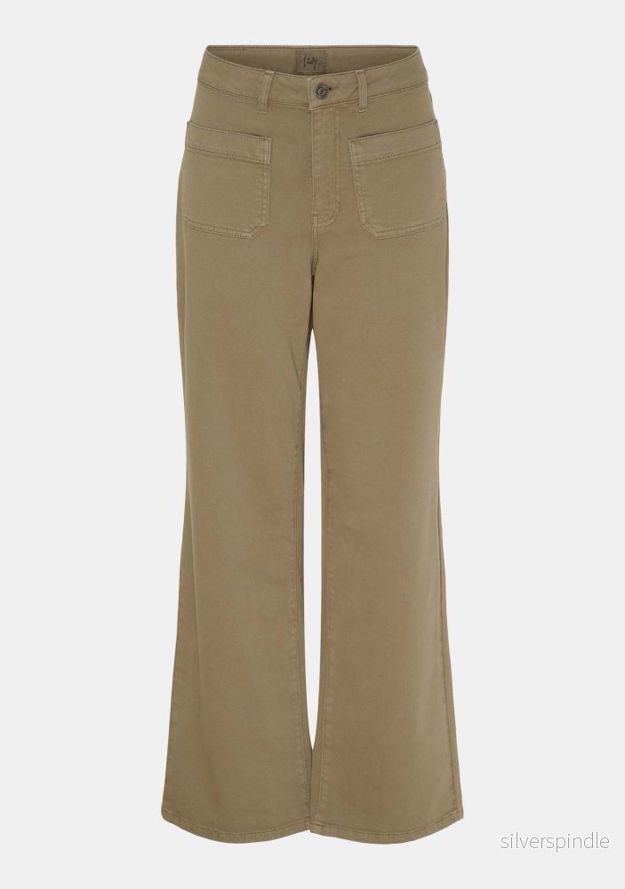 Bologna wide Twill Pant - Light Mole - Bild 2