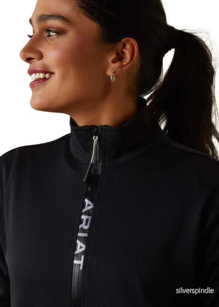 Ariat Breathe 1/2 Zip Sweat Black - Bild 2