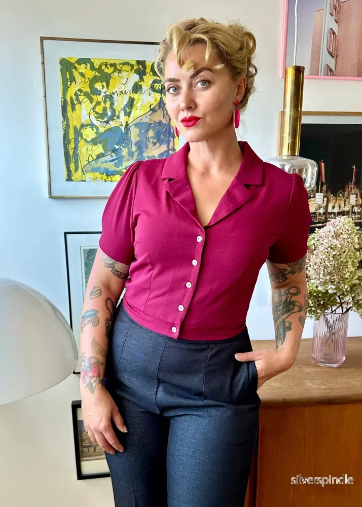 Daisy kortärmad skjorta - bärfärgad - Bild 2