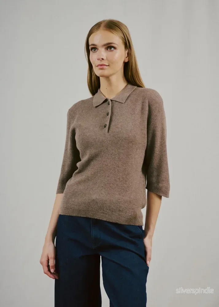 BS Agna Regular Fit Stickat - Mole