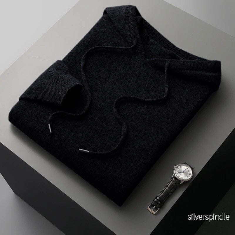 Minimalistisk Luvtröja för Män med Dragsko | Elegant Design för Komfort - Bild 3