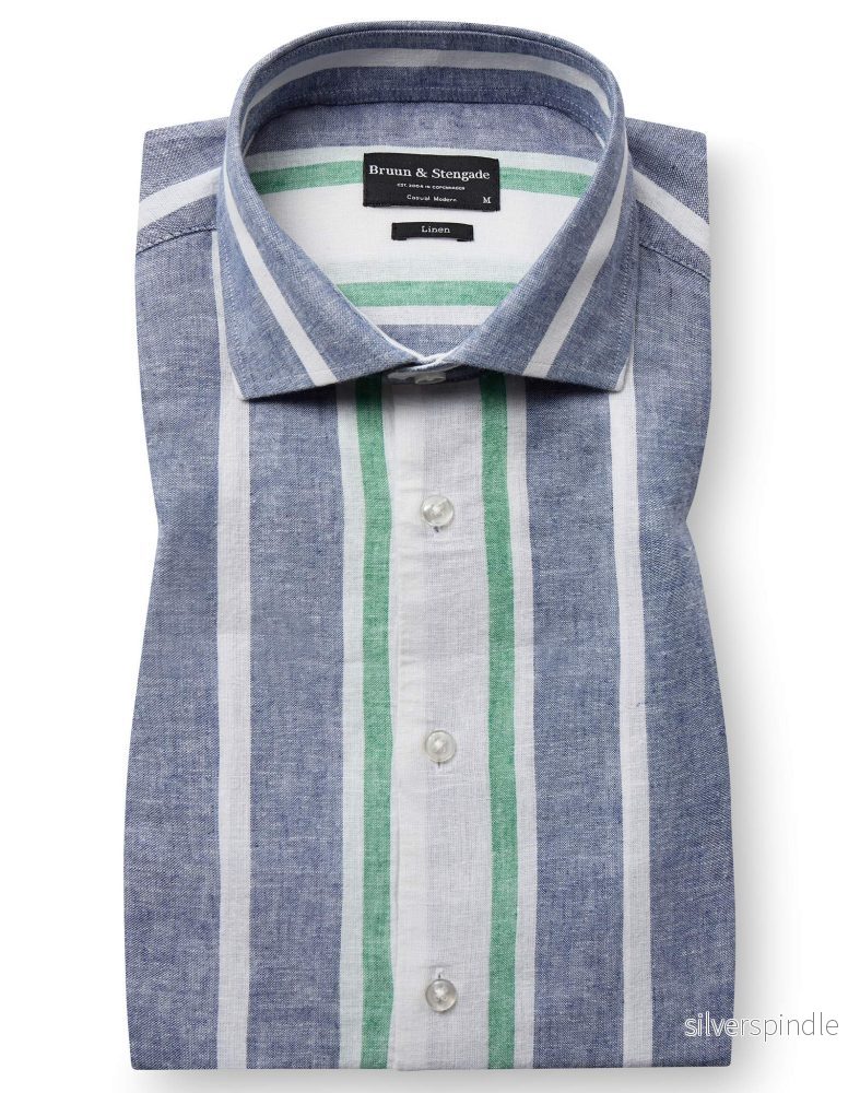 BS Maini Casual Modern Fit Skjorta – Blue/White BS Maini Casual Modern Fit Skjorta – Blue/White