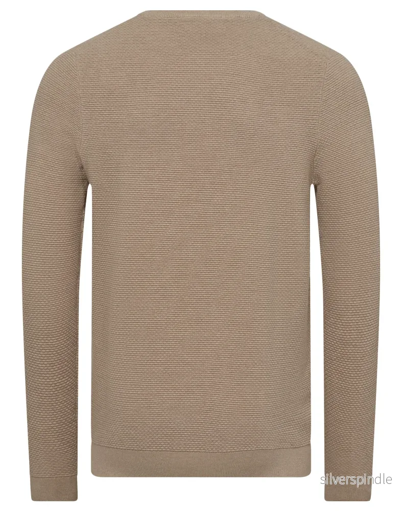 BS Moritz Regular Fit Stickat - Light Brown - Bild 2
