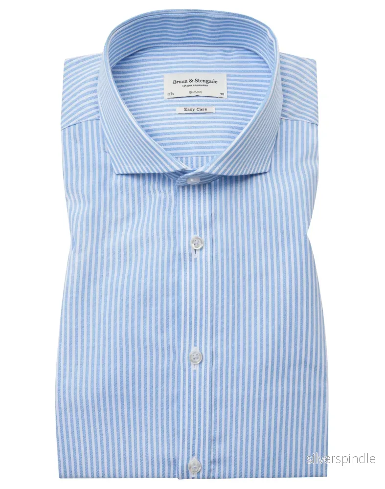 BS Batistuta Slim Fit Skjorta – Light Blue/White BS Batistuta Slim Fit Skjorta – Light Blue/White