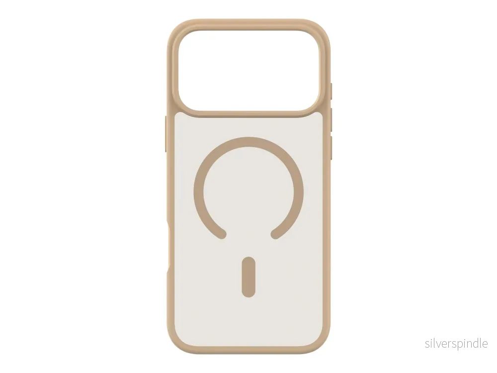 Frosted TPU-deksel iPhone 17 Pro Max Magsafe – Beige