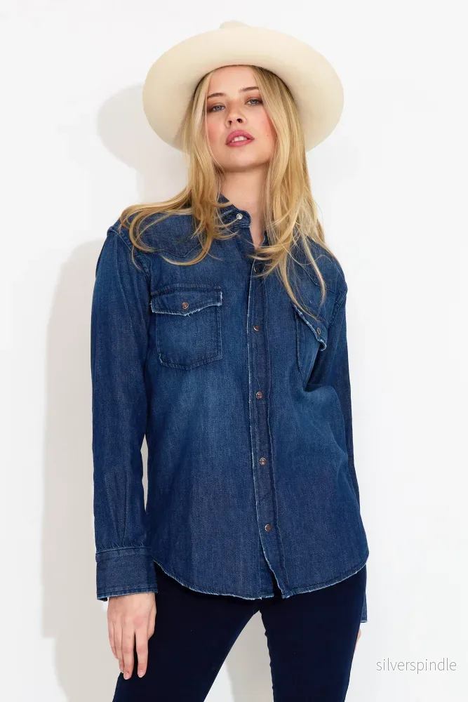 THE WESTERN SHIRT THAT U WEAR FOR LOVE - Denim - Bild 2