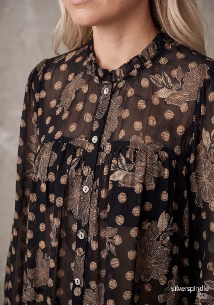 Otella Smock Shirt - Flower/Dot Print - Bild 2
