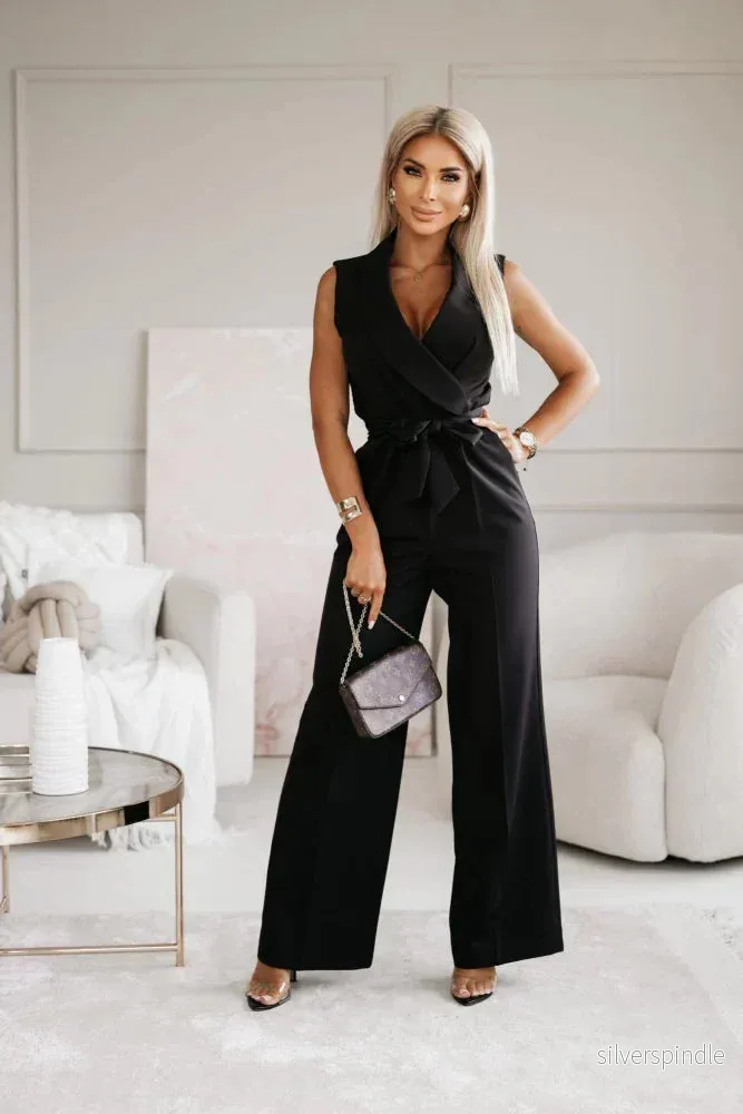Emma | Ärmlös Strukturerad Jumpsuit för Kvinnor - Bild 2