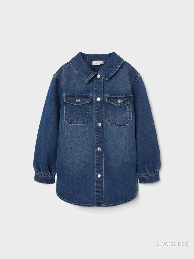 DENIM SHACKET - jeans skjorta - Bild 3