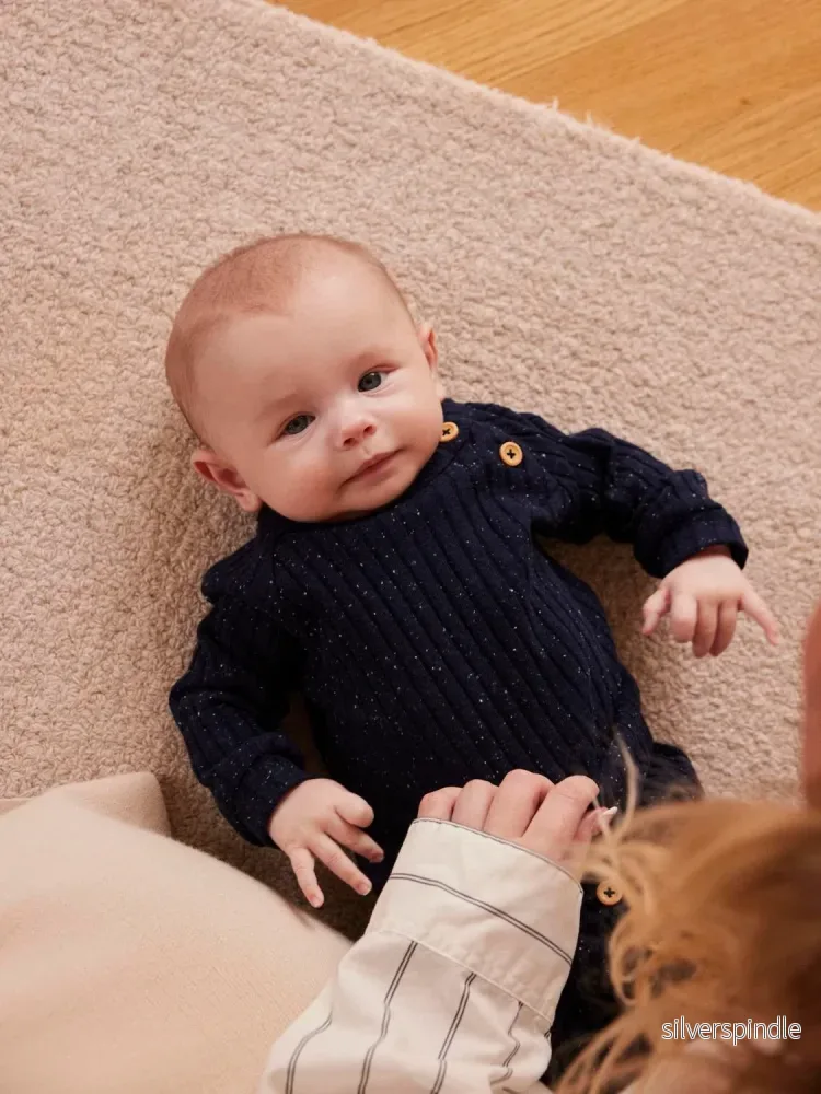 Baby Tröja m. knappar på axeln - Bild 2