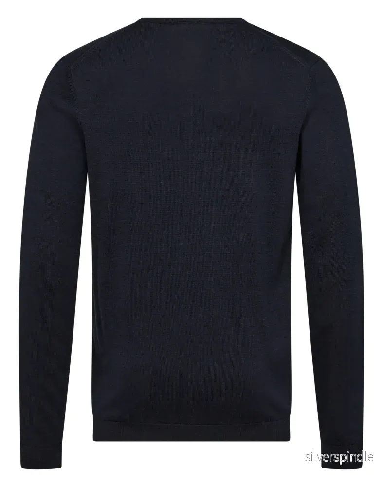 BS Georg Regular Fit Stickat - Navy - Bild 2