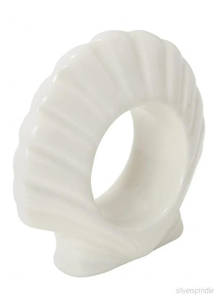 Lexington Napkin Stoneware Napkin Ring White
