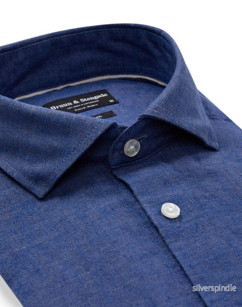 BS Tahaka Casual Modern Fit Skjorta - Blue - Bild 2
