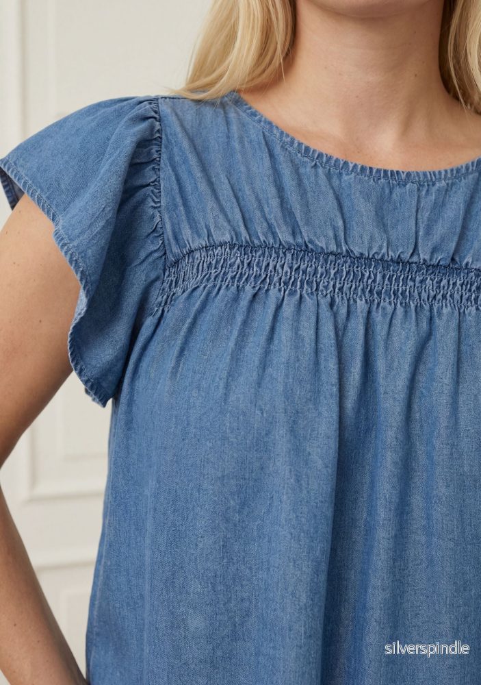 Ganja Smock Top - Denim Blue - Bild 2