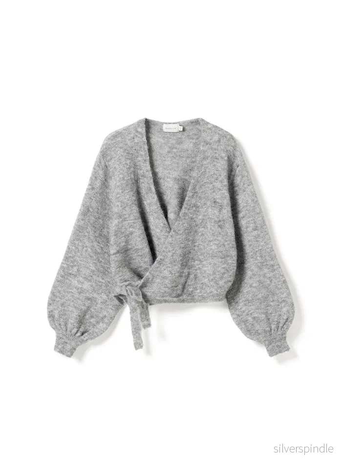 MAELEE WRAP KNIT GREY - Bild 2